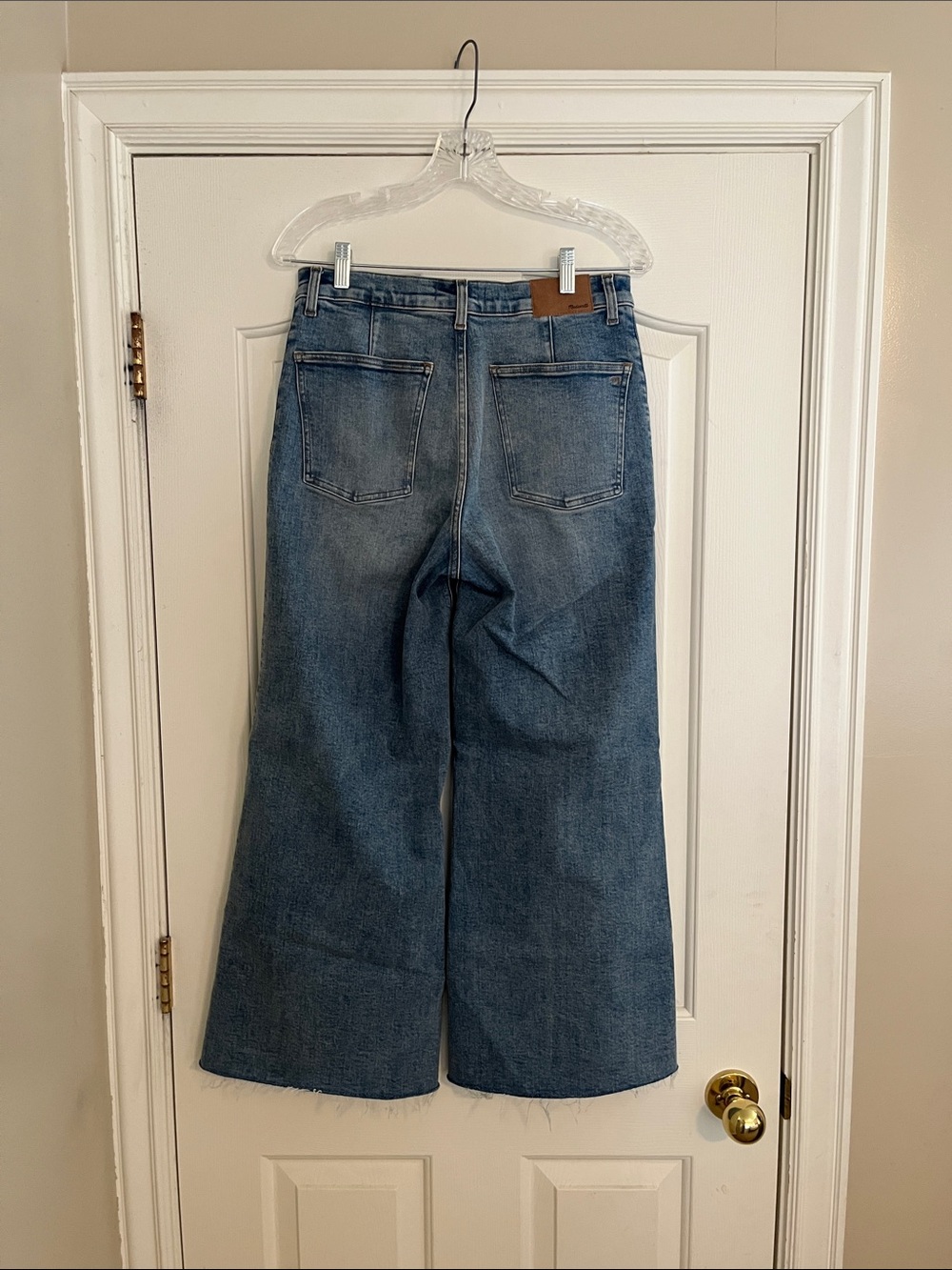 Madewell Flared Wide-Leg Crop Jeans size 28 - Picture 3 of 4